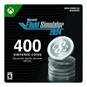 Microsoft Flight Simulator 2024 - 400 Simverse Coins - Xbox One, Xbox Series X|S, Windows 10 [Digital]