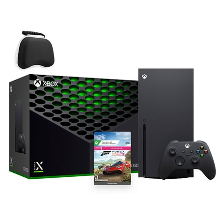 Microsoft Latest Xbox Series X Gaming Console Bundle - 1TB SSD Black Xbox Console and Wireless Controller with Forza Horizon 5 and Mytrix Controller Protective Case