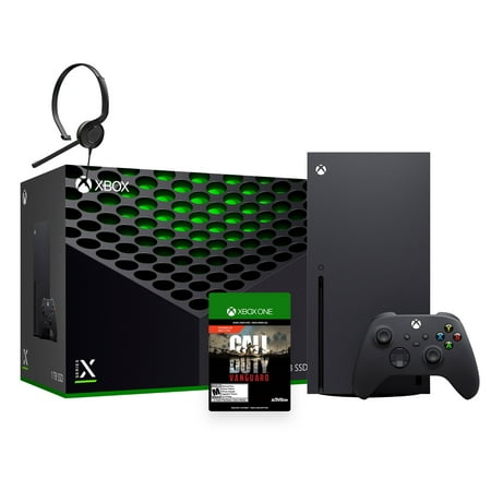 Microsoft Latest Xbox Series X Gaming Console Bundle - 1TB SSD Black Xbox Console and Wireless Controller with Call of Duty Vanguard and Mytrix Chat Headset
