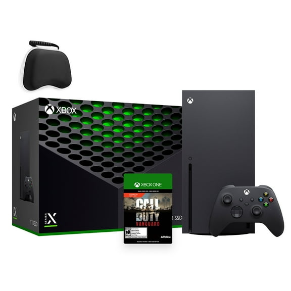 Microsoft Latest Xbox Series X Gaming Console Bundle - 1TB SSD Black Xbox Console and Wireless Controller with Call of Duty Vanguard and Mytrix Controller Protective Case