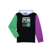 Microsoft Minecraft Boys Hoodie with Long Sleeves, Sizes XS-2XL