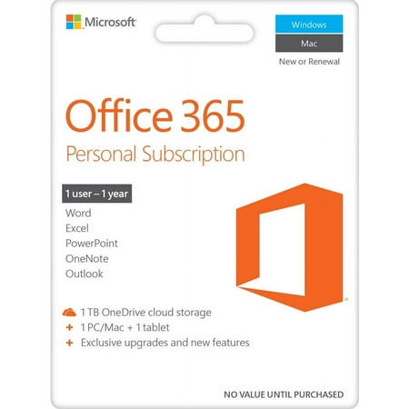 Microsoft Office 365 Personal | 1-year subscription, 1 user