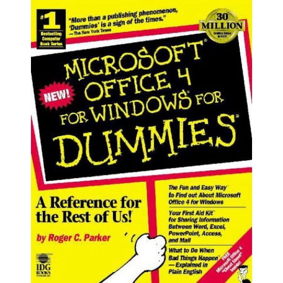 Pre-Owned Microsoft Office 4 for Windows for Dummies (Paperback) 1568841833 9781568841830