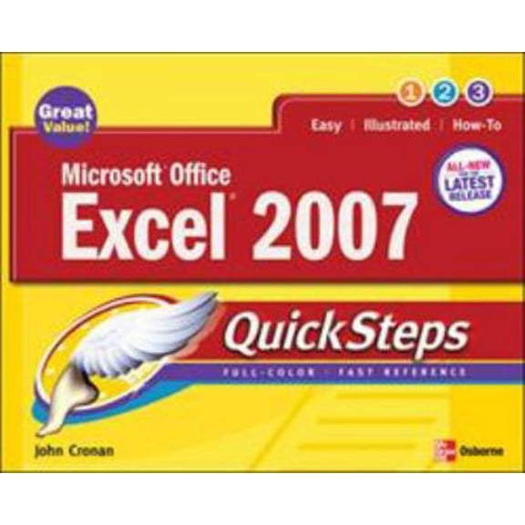 Pre-Owned Microsoft Office Excel 2007 Quicksteps (Paperback) 0072263725 9780072263725