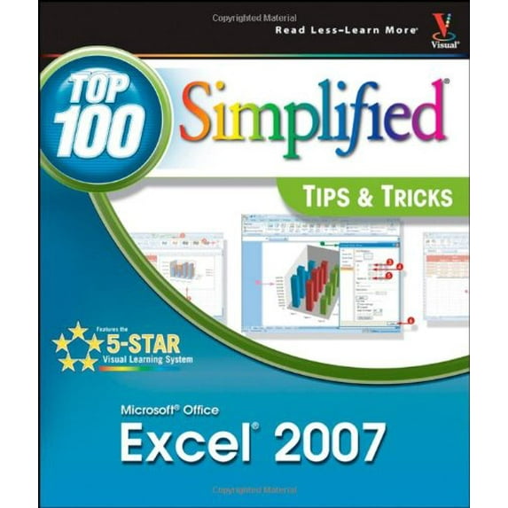 Pre-Owned Microsoft Office Excel 2007: Top 100 Simplified Tips and Tricks (Paperback) 0470126744 9780470126745