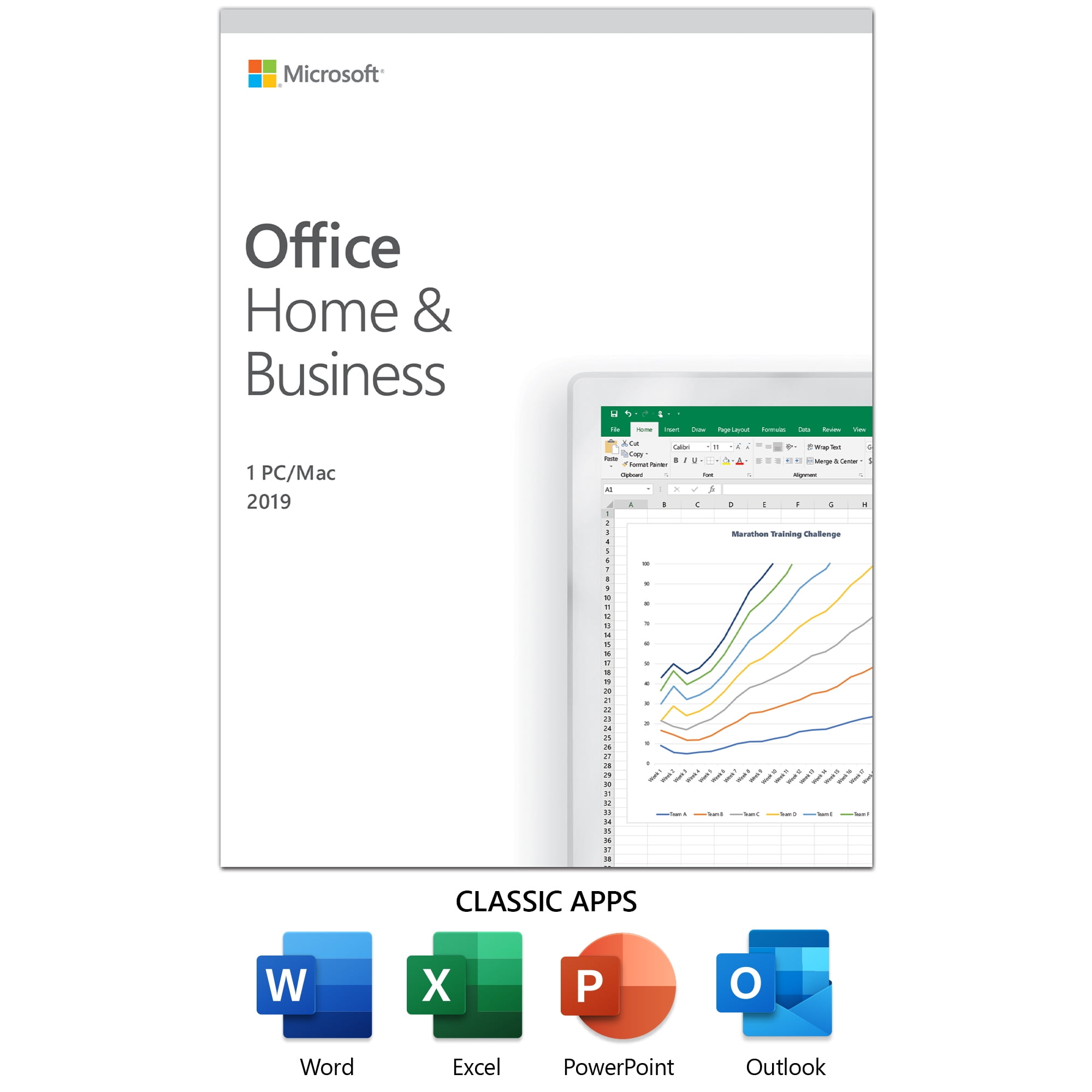 Microsoft Office Home & Business 2019 | One-time purchase, 1