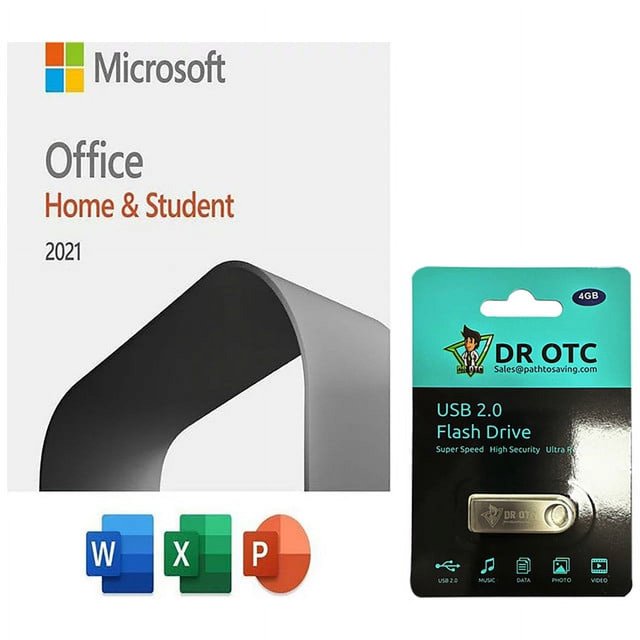 Microsoft Office Home and Student 2021 for 1 PC or MAC (Download) BONUS