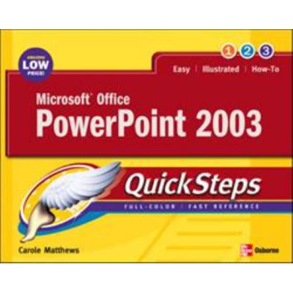 Pre-Owned Microsoft Office PowerPoint 2003 Quicksteps (Paperback) 0072232307 9780072232301