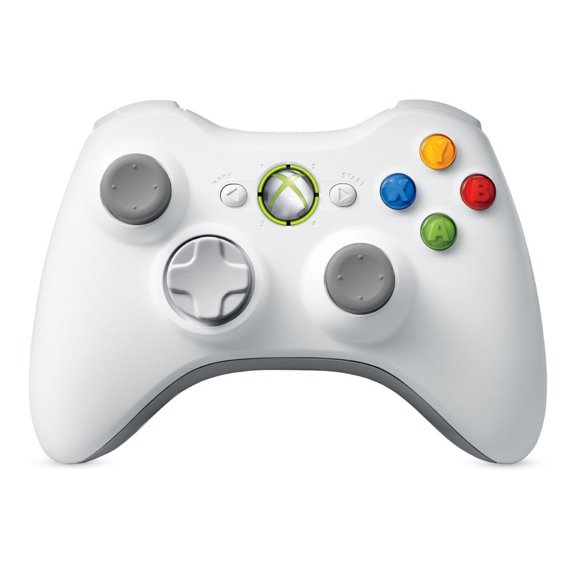 Microsoft Official Xbox 360 Video Game Console Wireless Remote Controller White