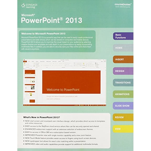 Pre-Owned Microsoft PowerPoint 2013 CourseNotes