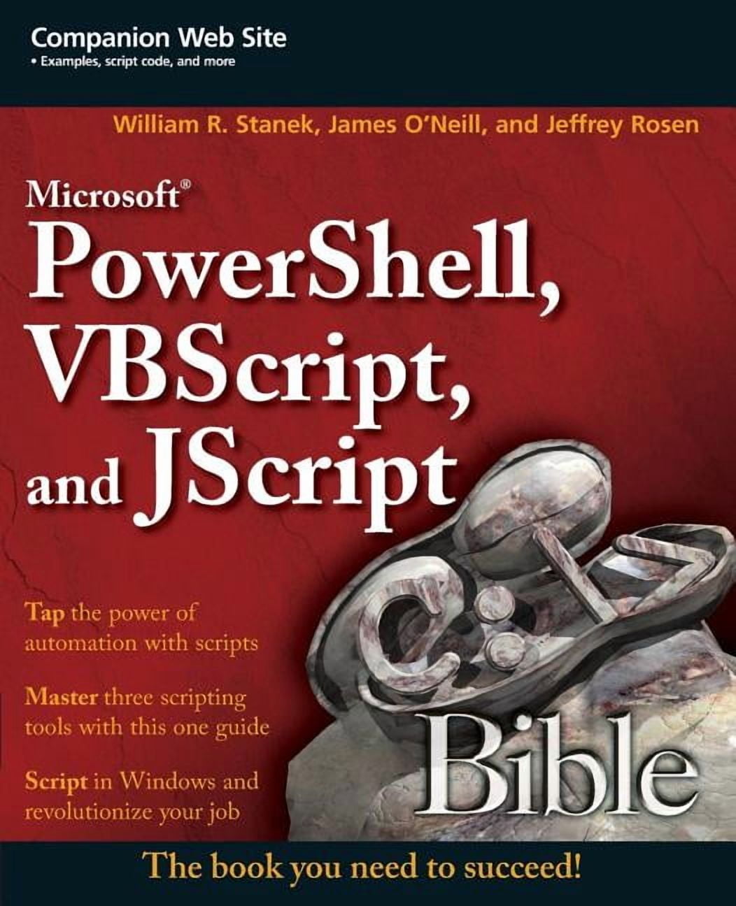 Microsoft Powershell, VBScript and JScript Bible - Walmart.com