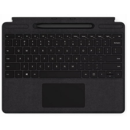 Microsoft - Surface Pro X Signature Keyboard with Slim Pen - Black