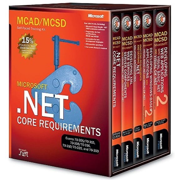 Pre-Owned McAd/MCSD Self-Paced Training Kit: Microsofta .Net Core Requirements, Exams 70-305/70-315, 70-306/70-316, 70-310/70-320, and 70-300: Microsoft(r) .Net (Paperback) 0735619255 9780735619258