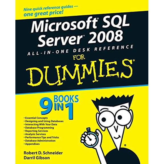 Pre-Owned Microsoft SQL Server 2008 All-In-One Desk Reference for Dummies (Paperback) 0470179546 9780470179543