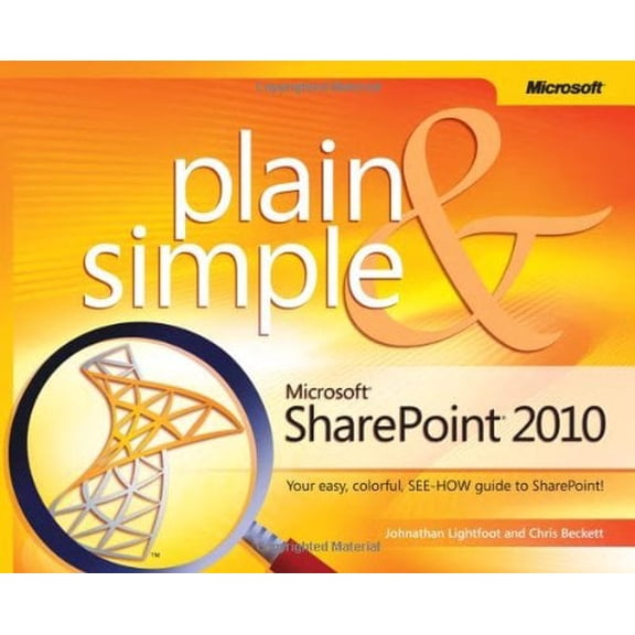 Pre-Owned Microsoft Sharepoint 2010 Plain and Simple (Paperback) 0735642281 9780735642287