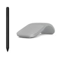 thumbnail image 1 of Microsoft Surface Arc Touch Mouse Platinum + Surface Pen Charcoal - Surface Pen Charcoal Included - Wireless - Bluetooth Connectivity - Ultra-slim & lightweight - Innovative full scroll plane, 1 of 1