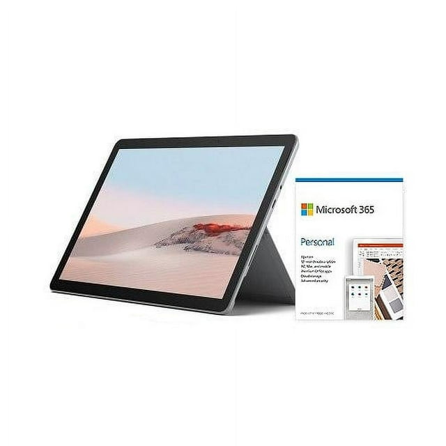 Microsoft Surface Go 2 10.5" Intel Pentium Gold 8GB RAM 128GB SSD Platinum + Microsoft 365 Personal 1 Year Subscription For 1 User