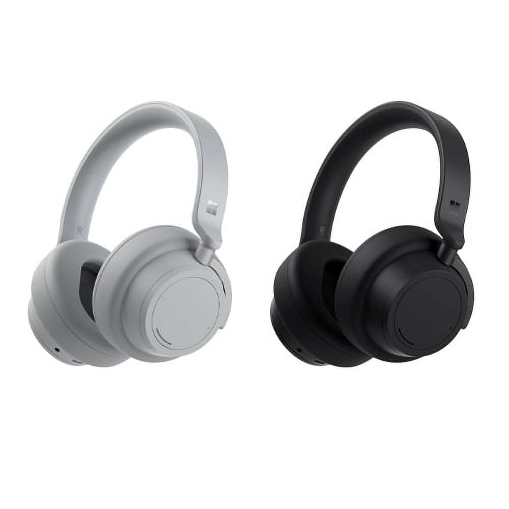 Microsoft Surface Headphones 2 Light Gray Microsoft Surface Headphones 2 Matte Black Crystal clear Omnisonic Sound Touch tap and dial controls