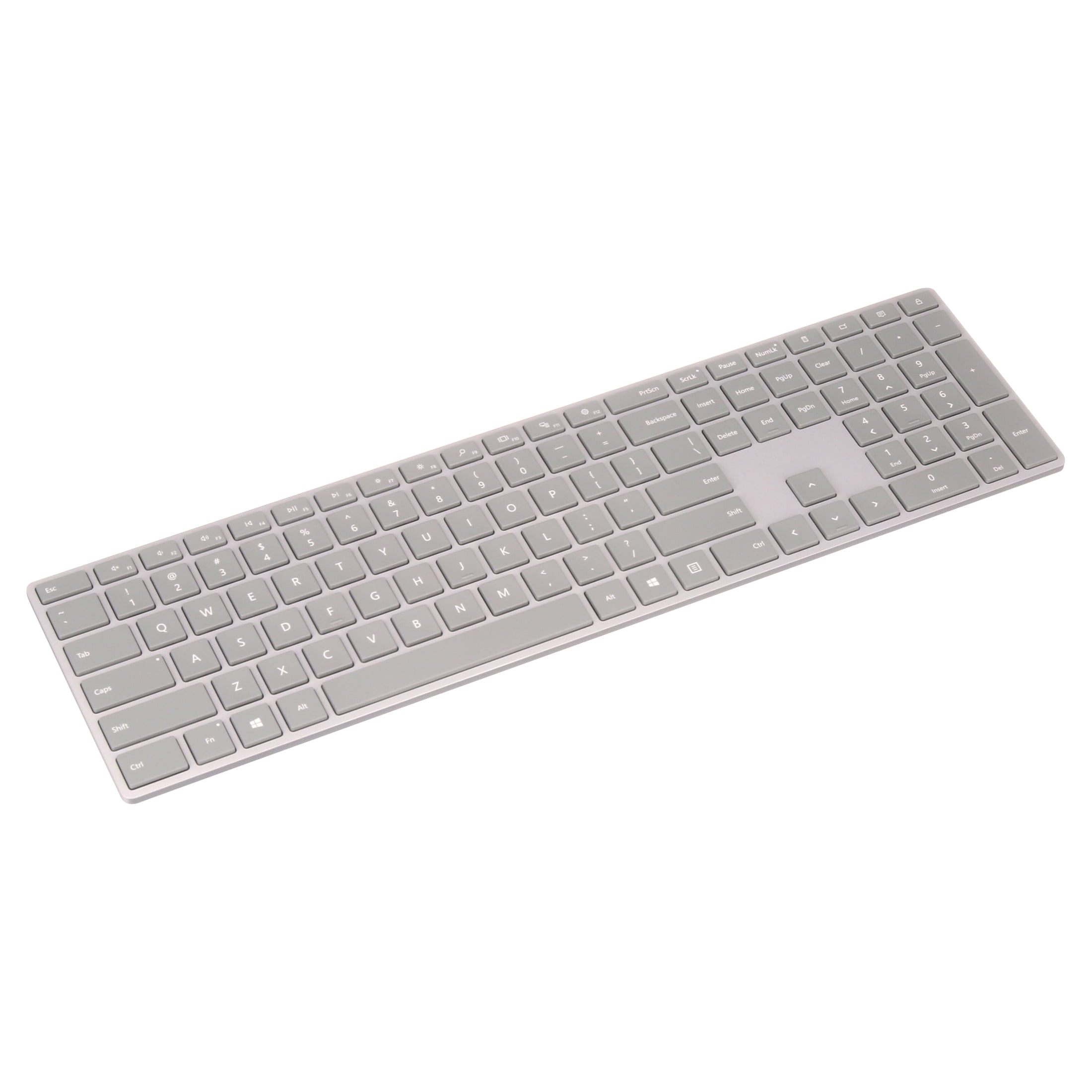 Microsoft Surface Keyboard- Wireless Connectivity - QWERTY Layout - Silver,  WS2-00025