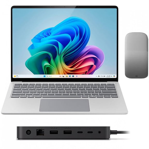 Microsoft Surface Laptop Copilot+ PC + Arc Mouse + Surface Thunderbolt 4 Dock