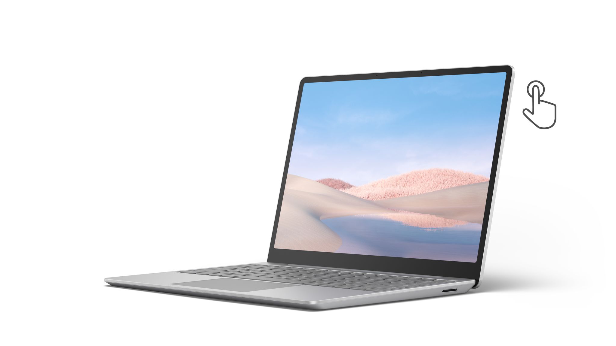 Microsoft Surface Laptop Go, 12.4" Touchscreen, Intel Core i5-1035G1, 8GB Memory, 128GB SSD, Platinum, THH-00001 - image 1 of 7