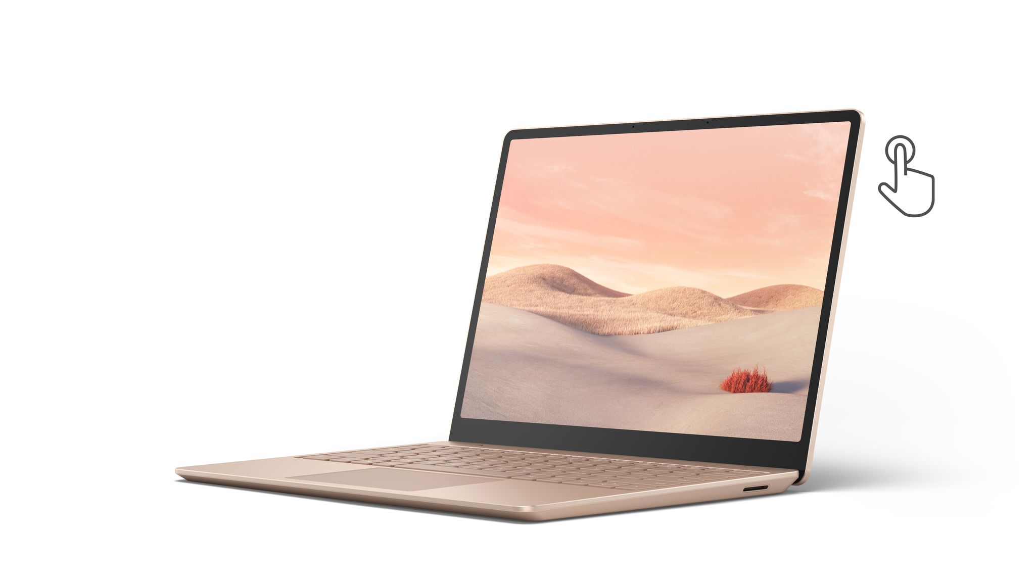Microsoft Surface Laptop Go, 12.4" Touchscreen, Intel Core i5-1035G1, 8GB Memory, 128GB SSD, Sandstone, THH-00035 - image 1 of 6