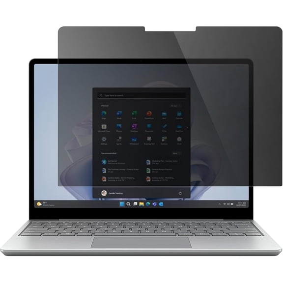Microsoft Surface Laptop Go 3/2/1 12.4 Inch Privacy Screen Protector, Anti-Spy Tempered Glass Screen Film Guard for 12.4" Surface Laptop Go 2023/2022/ 2020