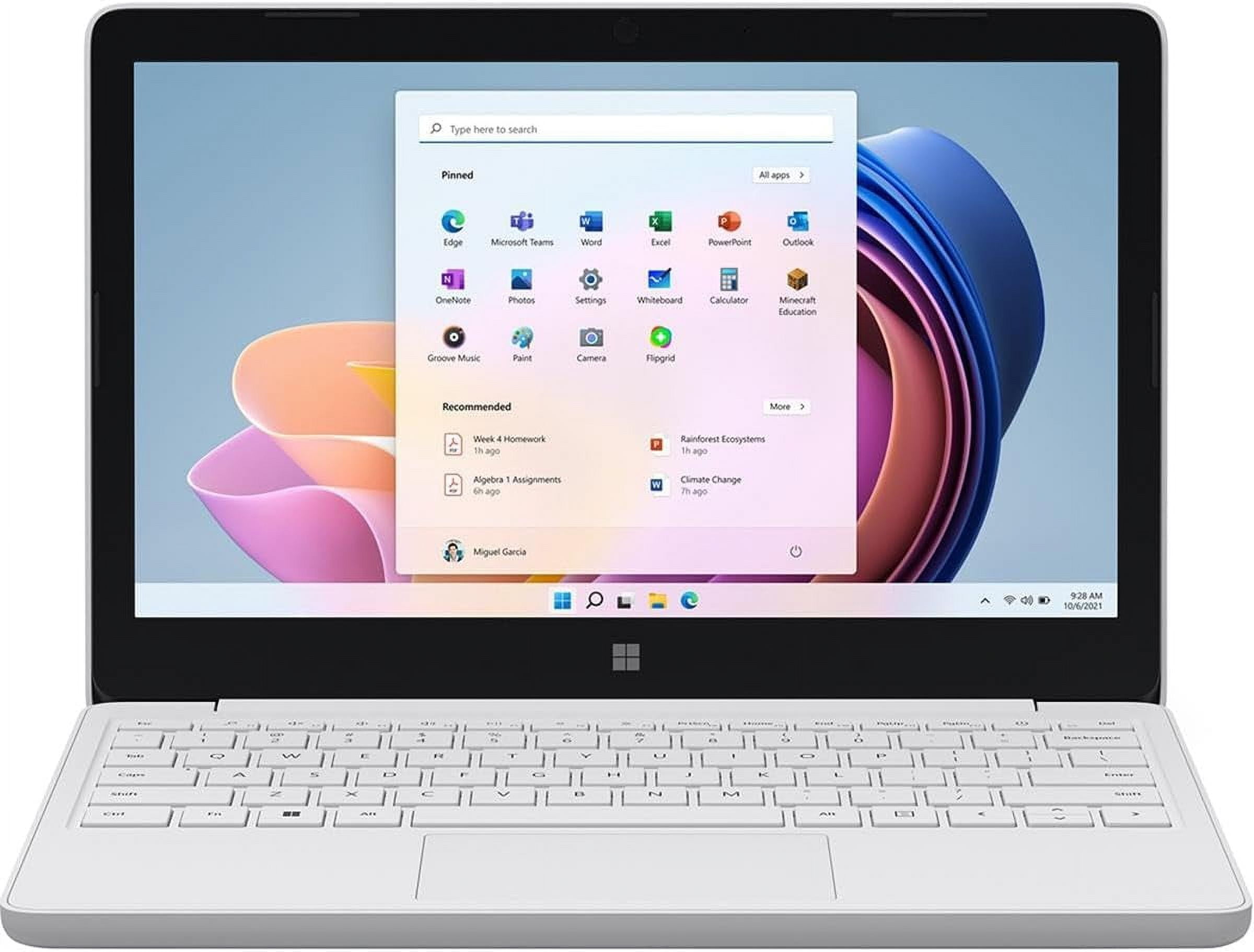 Microsoft Surface Laptop SE 11.6" Intel Celeron N4120 @ 1.1GHz MSSU0157 8GB RAM 128GB SSD Glacier w/ Wireless Earbuds