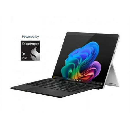 Microsoft Surface Pro Copilot+ PC (11th Edition) Touchscreen 13" Qualcomm Snapdragon X Elite 16GB RAM 512GB SSD, 5G + WiFi, Windows 11 Home - Platinum