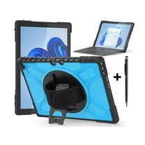 for Microsoft Surface Pro 11 Pro 10 Pro 9 Case 13 inch Rugged Protective Case for Surface Pro 11 10 9 with Rotating Stand & Hand Strap Pen Holder Compatible with Type Cover Keyboard   Pen