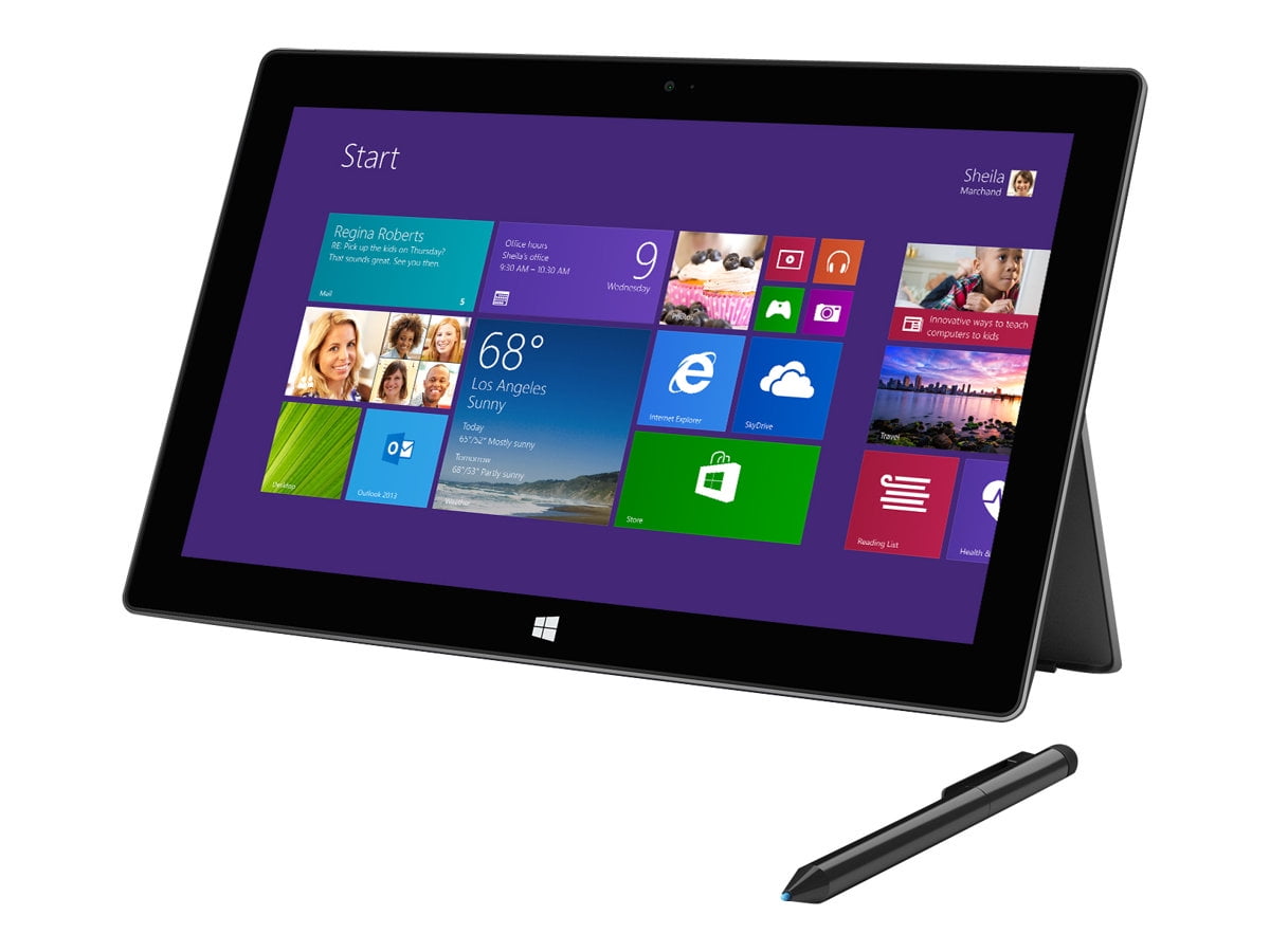 Microsoft Surface Pro 2 - Tablet - with detachable keyboard - Graphics 4400 - dark titanium - Used - Walmart.com