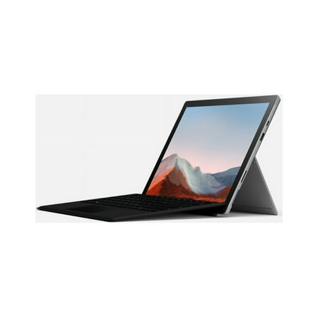 Microsoft - Surface Pro 7+ - 12.3” Touch Screen – Intel Core i5 – 8GB Memory – 256GB SSD with Black Type Cover (Latest Model) - Platinum
