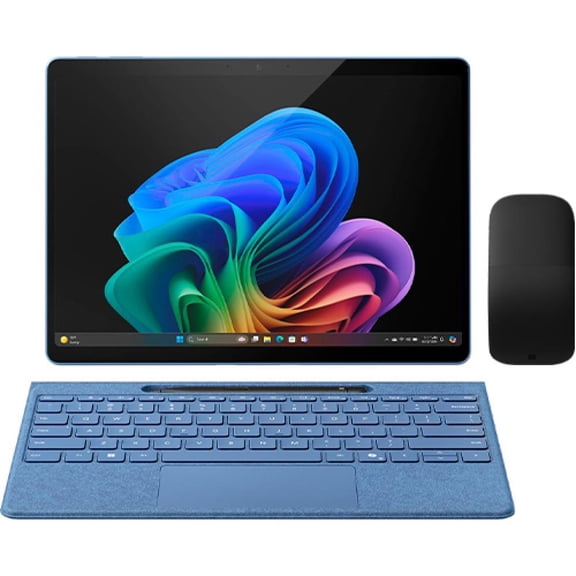 Microsoft Surface Pro Copilot+ PC + Microsoft Arc Mouse (Black) + Surface Pro Keyboard with Pen Storage