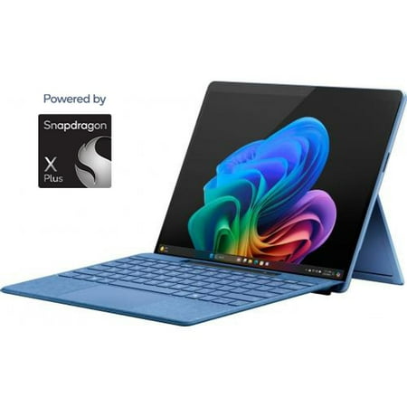 Microsoft Surface Pro Copilot+ PC Touchscreen 13" LCD Snapdragon X Plus 16GB RAM 512GB SSD (11th Edition) Sapphire + Microsoft Surface Slim Pen (2nd Edition) and Pro Keyboard for Pro (11th Edition)...