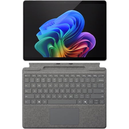 Microsoft Surface Pro Copilot+ PC Touchscreen 13" LCD Snapdragon X Plus Processor 16GB RAM 256GB SSD (11th Edition) Platinum + Microsoft Surface Pro Keyboard Platinum