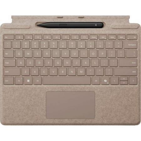 Microsoft - Surface Slim Pen (2nd Edition) and Pro Keyboard for Pro (11th Edition), Pro 9, and Pro 8 - Dune