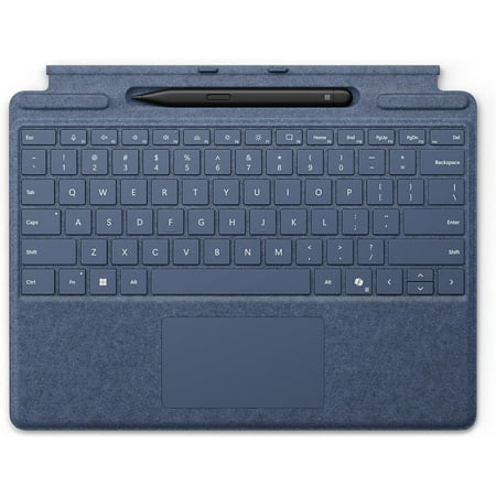 Microsoft - Surface Slim Pen (2nd Edition) and Pro Keyboard for Pro (11th Edition), Pro 9, and Pro 8 - Sapphire