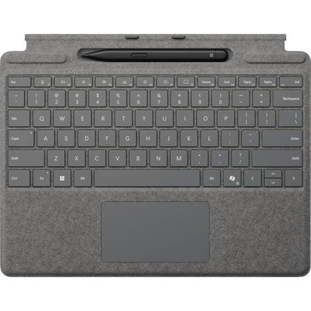 Microsoft - Surface Slim Pen (2nd Edition) and Pro Keyboard for Pro (11th Edition), Pro 9, and Pro 8 - Platinum