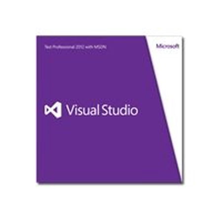 Microsoft Visual Studio Test Professional 2012 with MSDN - Subscription (renewal) - 1 user - Win - English