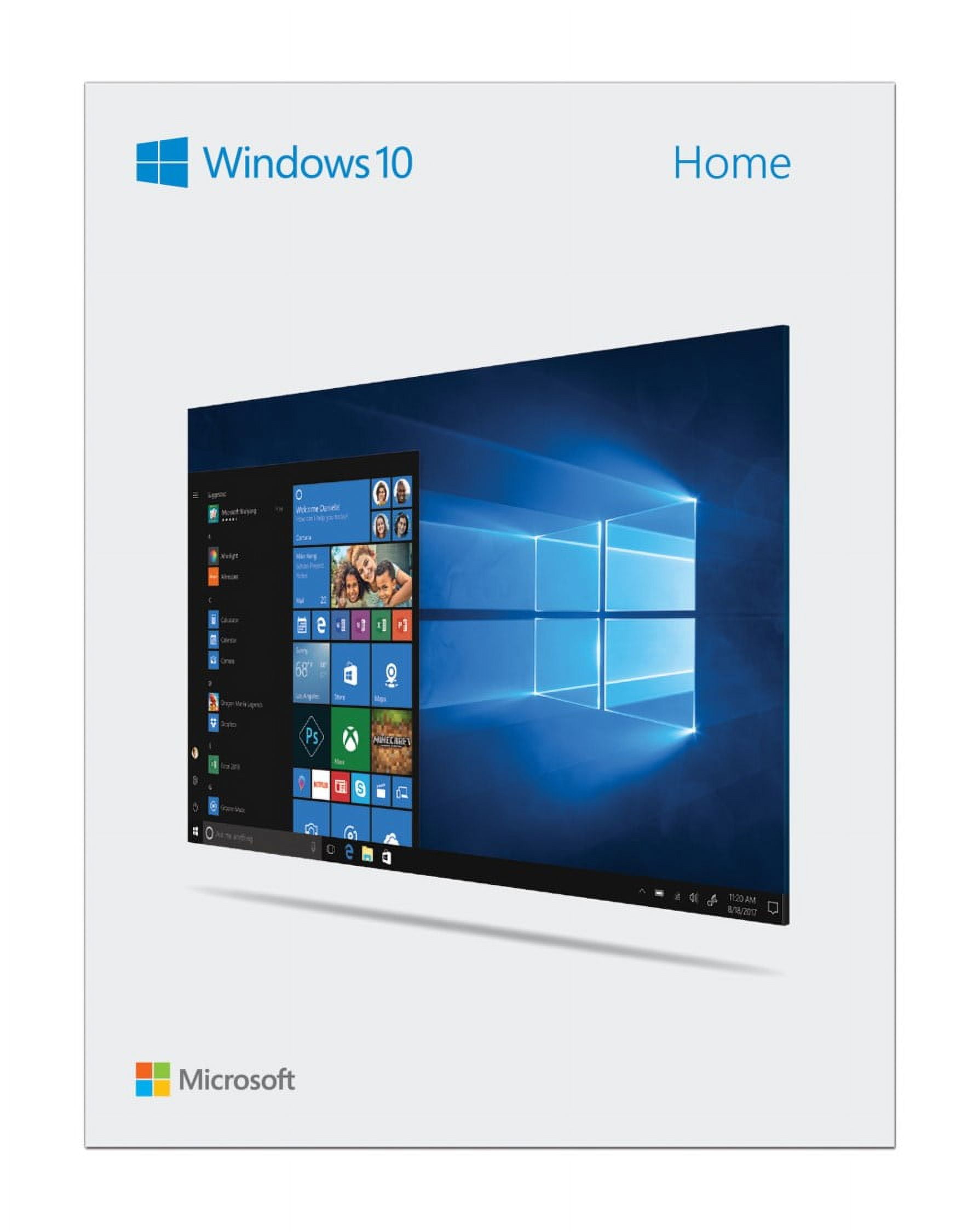 Microsoft Windows 10 Home 32-bit/64-bit Editions - USB Flash Drive (Full  Retail Version)