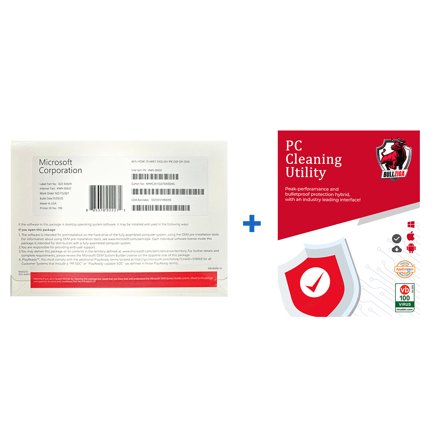Microsoft Windows 10 Home with Free BullZIGA PC Cleaning Utility 1-Year | 1-Device (Windows/Mac OS/Android/iOS)