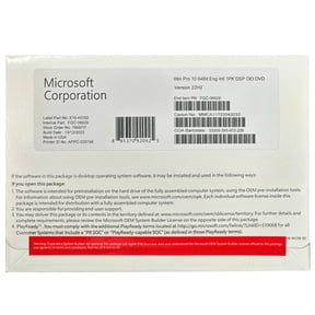 Microsoft Windows 10 Professional 64-bit (DVD)