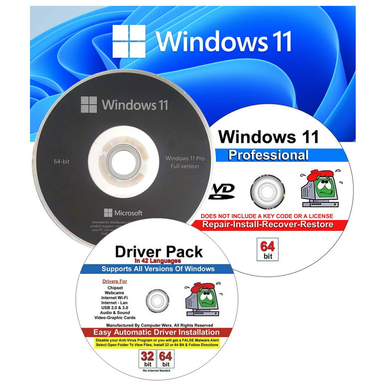 Microsoft Windows 11 PRO 64 BIT OEM DVD with Activation Key