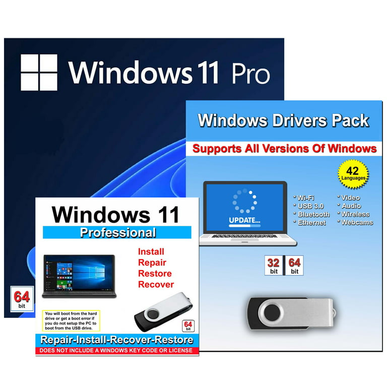 Microsoft Windows 11 PRO 64 BIT OEM DVD with Activation Key