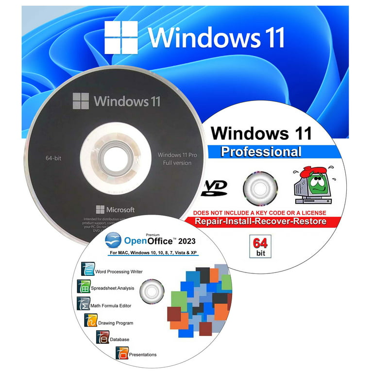 Windows 11 Pro - Clé D'activation OEM 32/64 Bits Stickers