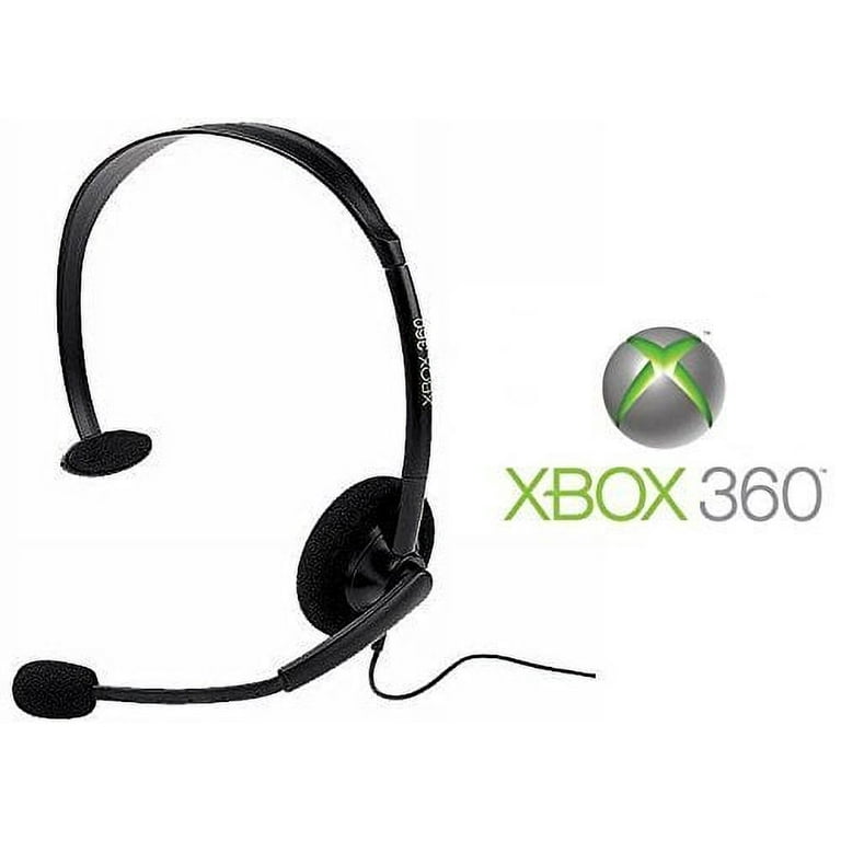 Microsoft Wired Headset With Boom Mic For Xbox 360, Black (Accessories)