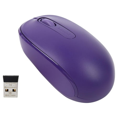 Microsoft - 1850 Wireless Mobile Optical Mouse - Purple