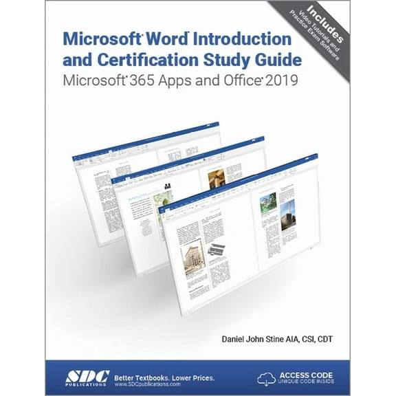 Microsoft Word Introduction and Certification Study Guide: Microsoft 365 Apps and Office 2019, 9781630573713, 163057371X, Paperback, 1 edition