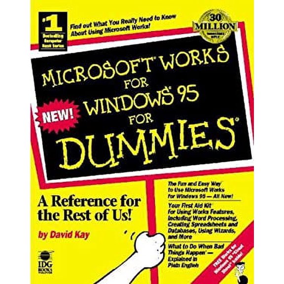 Pre-Owned Microsoft Works for Windows 95 for Dummies, 9781568849447, 1568849443, Paperback, 1 edition