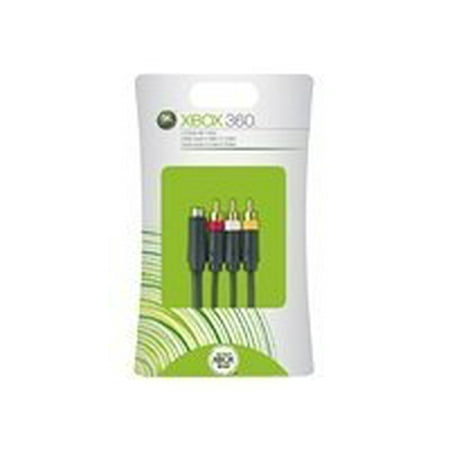 Microsoft Xbox 360 S-Video AV Cable - Game console link cable - Xbox AV connector male to 4 pin mini-DIN, RCA, TOSLINK - 8 ft - for Xbox 360